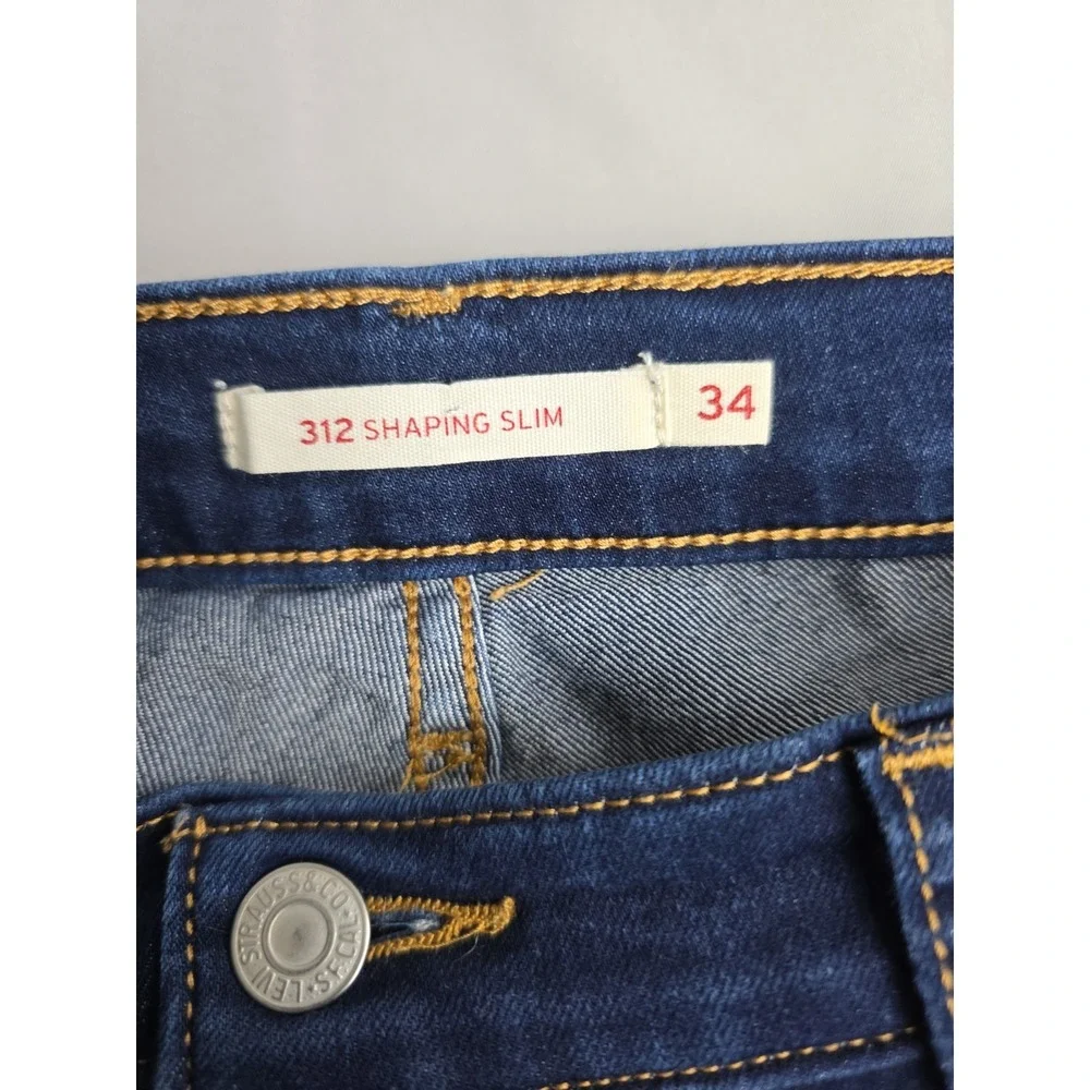 Levi's 312 stretch jeans‎ Shaping Slim fit Women 34 Mid Rise Actual: 38x29